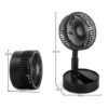 Folding storage fan