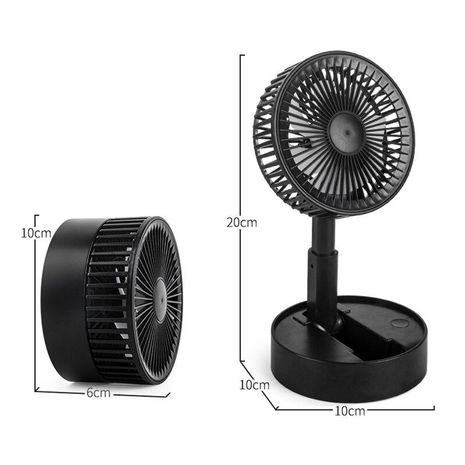 Folding storage fan