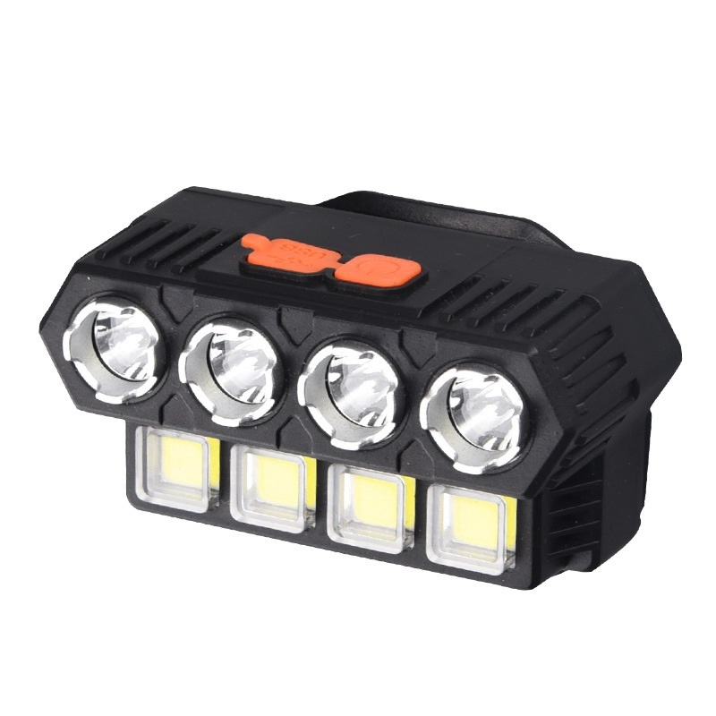 Eight lights high capacity rechargeable headlight