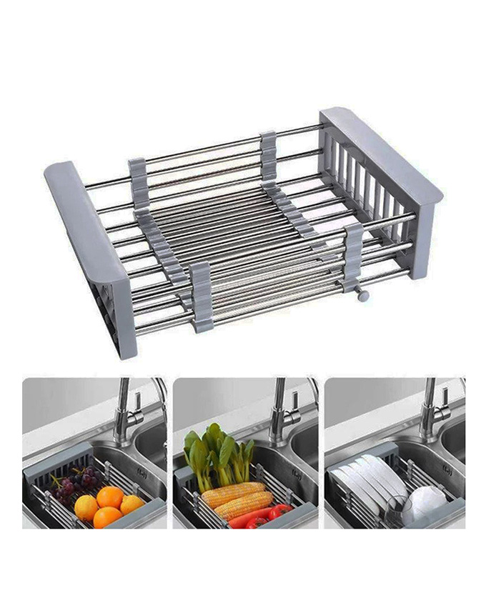 Multifunctional drain rack