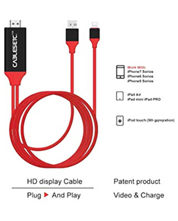 Hdtv cable for iphone 2m