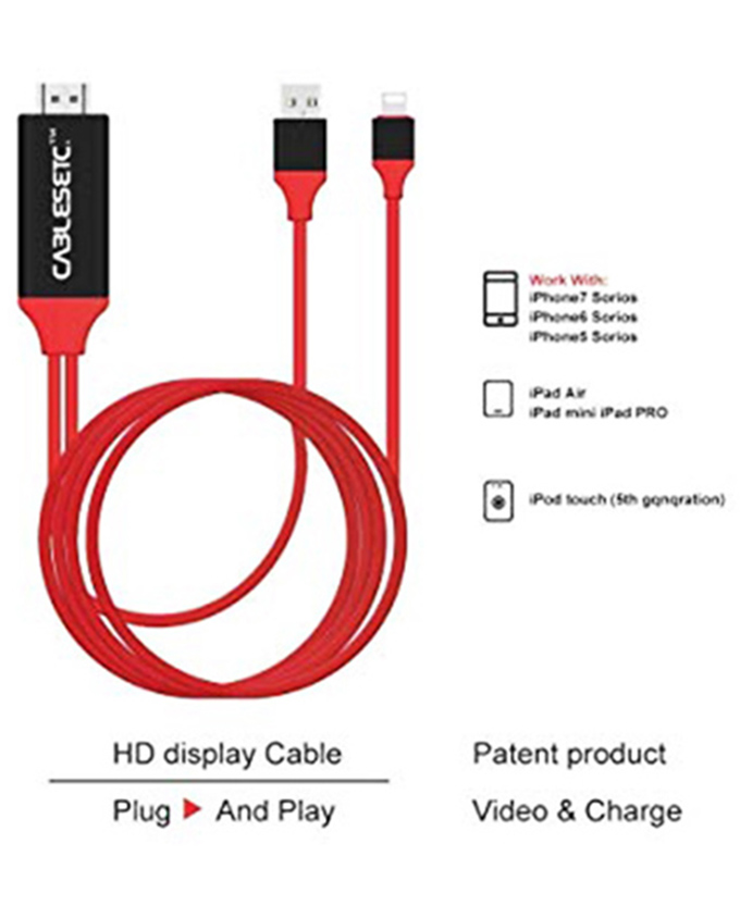 Hdtv cable for iphone 2m