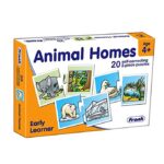 Animal homes puzzle 20 self correcting 2 piece puzzle