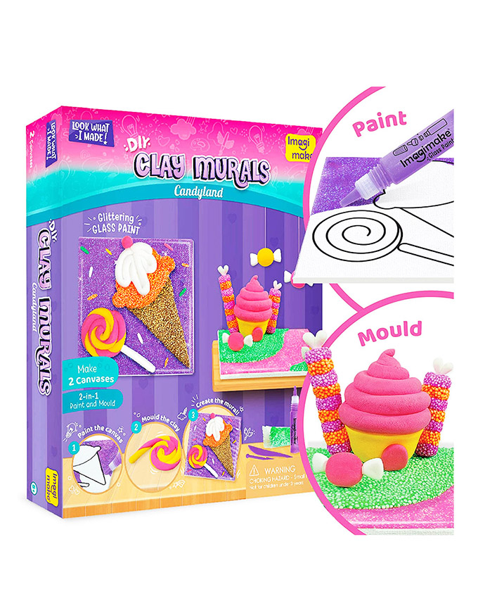 Diy clay murals candyland age 5 plus