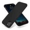Iphone 12 back cover black hard