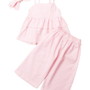 3T Fashion Cute 3Pcs Toddler Kids Baby Girls pink