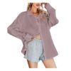 Button Up Drop Shoulder Blouse M